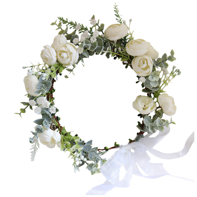 Wedding Arch Flower - Nowy wieniec z kwiatów kamelii korona