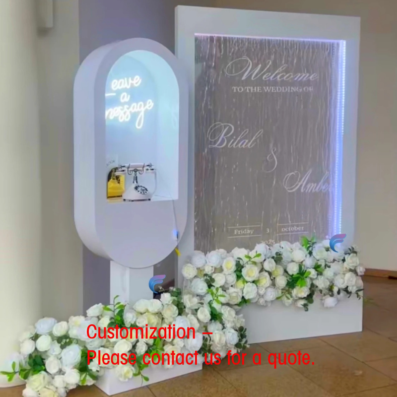 Wedding Fountain - Niestandardowy Szklany Fontanna Wodospadowa Ścienna Tablica