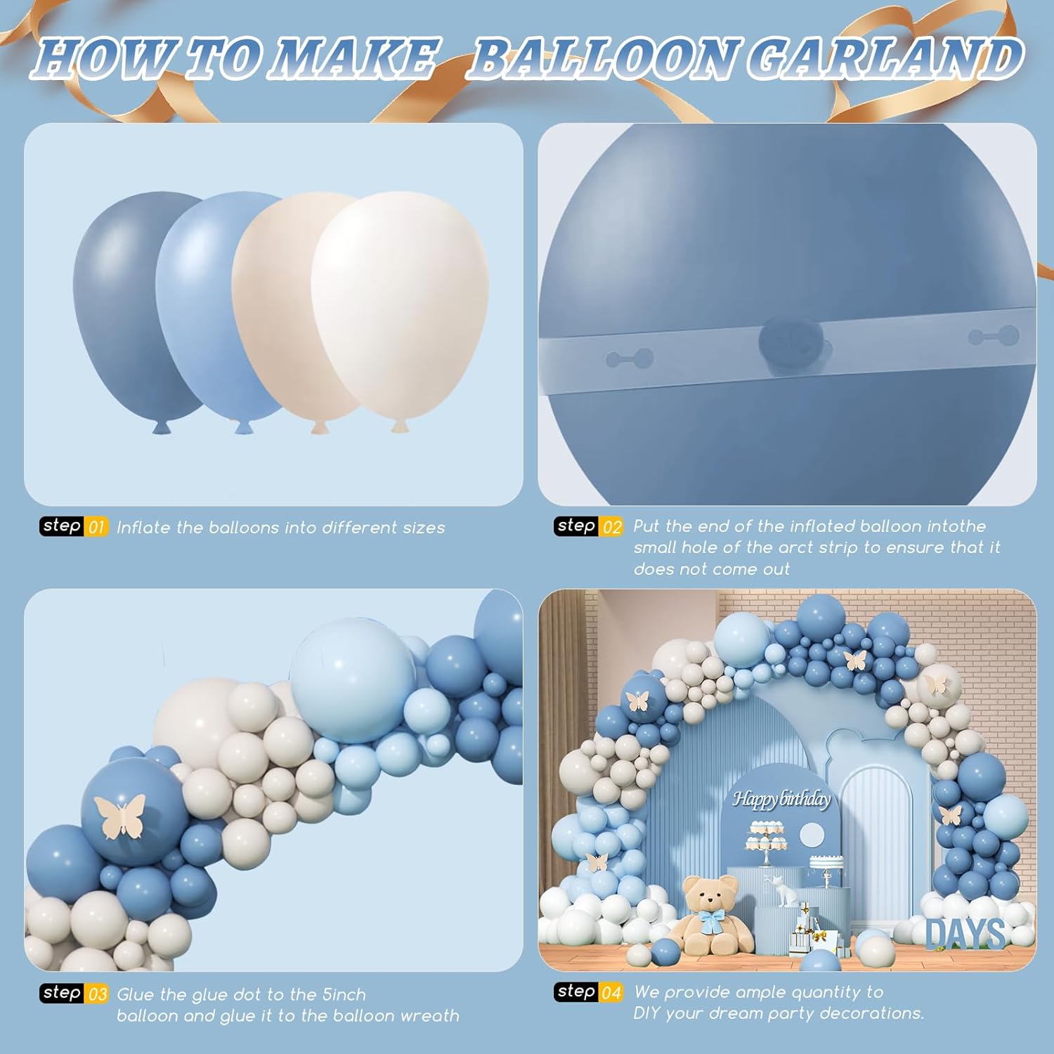 Zestaw girlandy z balonów w ko – Wedding Balloon Arch recenzja i cena