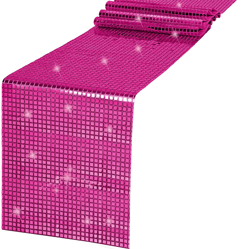 Błyszczący lustrzany złoty/sre – Table Runner Sequin recenzja i cena