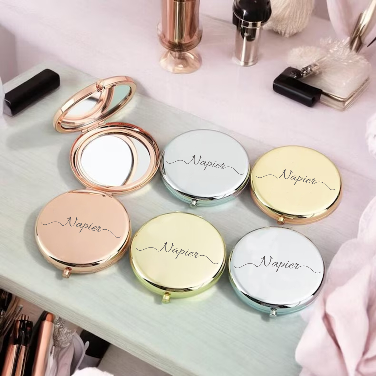 1 szt. Urocze lusterko kieszon – Wedding Packaging recenzja i cena