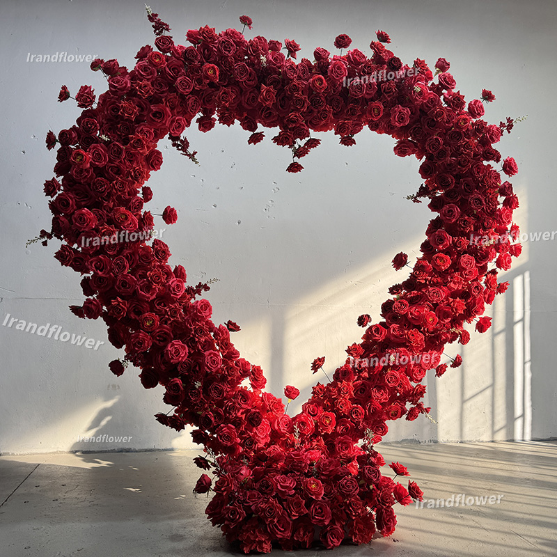 Czerwone, łukowate, sztuczne k – Wedding Arch Flower recenzja i cena